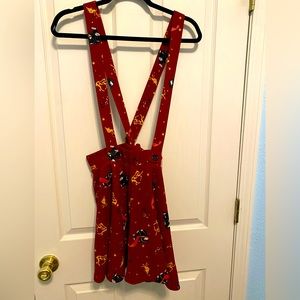 Secrets of Dumbledore Suspender Skirt from Hot Topic